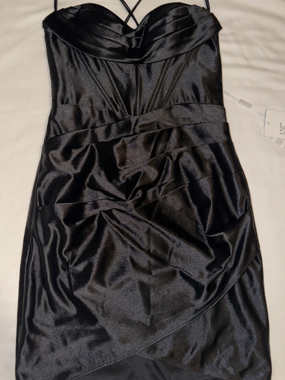 Stacees Black Mini Dress